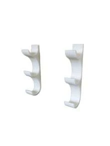 2pcs Fresh-Keeping Film Holders (Tape Not Included), Capacity For 3 Rolls Of Kitchen Paper, Fresh-Keeping Film, Aluminum Foil. This Storage Rack Fits Rolls With A Diameter Of 50mm Or Less, Saving Space, No Drilling Required - Multicolor - View 9
