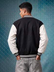 EVRINFINITE Jaket Lengan Panjang Pria Kasual Musim Semi/Gugur untuk Olahraga, Perjalanan Sehari-hari - Hitam - View 2