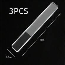 5/3/1pc Nano Glass Nail File, Polishing Bar, Washable And Reusable, Transparent Nail Shaping Tool, Suitable As Gift For Women And Girls - Clear - View 8