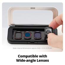 Ambitful DF01 Magnetic‑Absorption Filter Storage Box, Waterproof Lens Filter Protective Carrying Case For Camera ND CPL Black‑Mist Filters - View 2