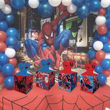 Disney 12pcs Creative Spider-Man Gift Boxes, Birthday Party Favor, Paper Folding Novelty Desktop Decor, Perfect Party Gift, Fan Holiday Gift - Multicolor - View 7