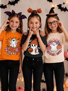 Young Girls T-Shirts - Burnt Orange - View 3