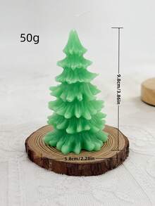 Christmas Tree Candle Set, Decorative Scented Wax Candles, Handmade Pine Tree Shaped Candle For Christmas Home Decor, Holiday Table Centerpiece, Festive Gift For Family Friends - 1PC - View 6