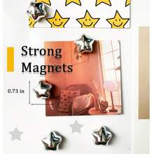 15pcs Fridge Magnets - Cute Star Decorative Magnet Set Suitable For Refrigerator, Home Kitchen, Office, Whiteboard, Storage Cabinet Decoration! - A - View 2