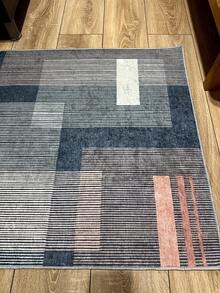 Digitally Printed Non-Slip Washable Runner And Area Rug Living Room Carpet, Modern Design | Modern, Scandinavian, Bohemian And Classic Styles | 100% Polyester - Beige - View 4