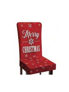 6pcs Dokriy Polyester Christmas Chair Covers - Elastic Stretch Closure, Red And Striped, With Snowman, Tree, Santa Claus, Let It Snow Design, Machine Washable, Suitable For Dining Room, Kitchen, Home Party Decoration, Christmas Chair Covers - A - View 17