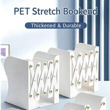 Expandable Desktop Bookend Organizer Rack With Book Clips, Foldable Fixed Book Stand For Students - Bookend - View 2