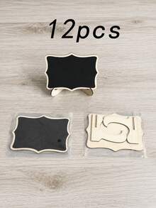 10/5pcs Mini Cloud Shaped Chalkboard Signs With Wooden Stand, Reusable Blank Message Label Tags, Erasable Tabletop Place Cards For Bakery Dessert Display, Buffet, Party, Wedding, Food Price Marking Decoration - Multiple Styles - View 15