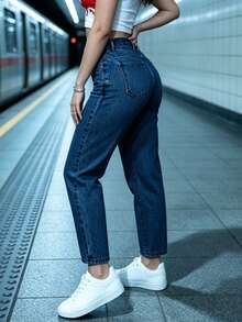 Women Jeans - Dark Wash - View 5