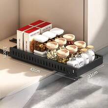 Pull-Out Kitchen Cabinet Storage Box, Pot And Pan Organizer Rack With 8 Adjustable Dividers, Suitable For Lids, Baking Trays And Utensils - Multicolor - View 18