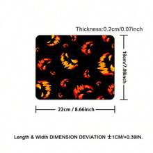 1pc Halloween Design Desk Mat Pumpkin Expression Mouse Pad XXL Large Extended Gaming Mousepad Man Women Office Decor Desk Pad, Big Laptop Computer Keyboard And Mouse Mat With Stitched Edges - View 9
