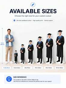 Custom Life-Size Cardboard Standee, Personalized Photo Standee, Full Body Silhouette, Custom Character Standee Decoration, Graduation Party Decor, Wedding Gift, Birthday Party Photo Prop, Home Decor, Event Decor, Personalized Life-Size Standee, Party Backdrop Decor, Celebration Display Decor, Custom Photo Silhouette - Multicolor - View 9