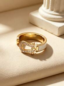 Cross-Border Hot-Selling New European & American Fashion Light Luxury Style Oil Drop Enamel Ring High-End Open Index Finger Ring - Oil-dripping Ring - View 6