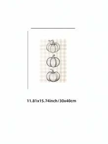 1pc Frameless Neutral Fall Modern Pumpkin Thanksgiving Cozy Wall Art Canvas Poster For Living Room Bedroom Dorm Gift - Frameless - View 14