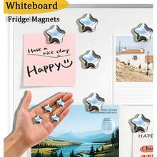 15pcs Fridge Magnets - Cute Star Decorative Magnet Set Suitable For Refrigerator, Home Kitchen, Office, Whiteboard, Storage Cabinet Decoration! - A - View 5