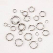 100Pcs 4-12mm Stainless Steel Double Ring Round Keyring Open Loop Connectors, Suitable For Handmade DIY Keychains, Dog Collars, Key Rings, Jewelry Accessories - Double Ring - View 10