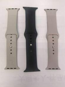 3pcs/Set Unisex Fashion Silicone Watch Band - Multicolor - View 3