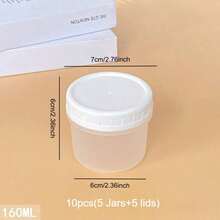2/10/12-Pack(Jars+Lids)Multi Capacity Lunch Bowl Containers With Lids-Storage Jars For Yogurt,Overnight Oats,Meal Prep-Microwave And Dishwasher,Meal Prep Containers,Oatmeal Yogurt Breakfast Cups,Lunch Boxes,Large Capacity Portable Plastic Stor - Clear - View 33