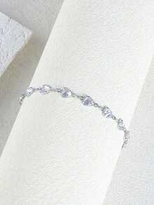 Fashion Versatile Elegant Bracelet Set - Silver - View 8