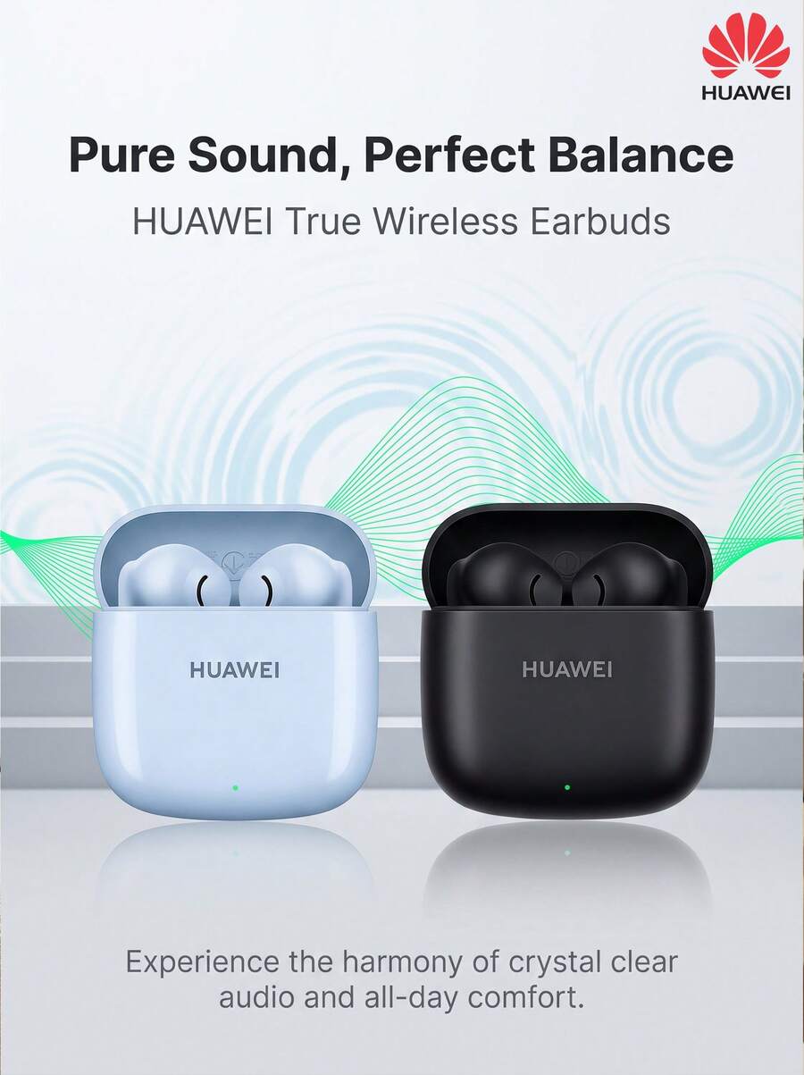 Huawei Bluetooth Earphones FreeBuds SE 2, Wireless Earbuds, 40-Hour Battery Life, Fast Charging, Bluetooth 5.3, Lightweight And Compact - View 1