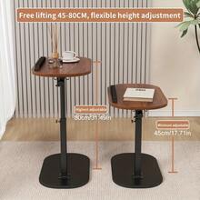 Desktop Laptop Workstation Desk, Adjustable Height Mobile Folding Side Table, Suitable For Home Living Room Bedroom, Multi-Functional Coffee Table, Bedside Table And Sofa Side Table, Ideal For Office Reception, Home Office, Holiday And Mother's Day Gift - Multicolor - View 2