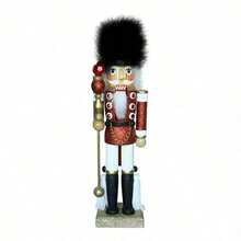 35cm Gingerbread Man Chef Calendar Nutcracker Soldier Christmas Decoration Figurine - Multi-color - View 7
