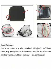 Tas Penyimpanan Perhiasan, Pengatur Perhiasan dengan Sekat, Dapat Menyimpan Kalung, Anting, Gelang, Cocok untuk Bepergian, Hadiah Sempurna untuk Ibu dan Teman - MultiWarna - View 9