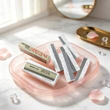 5Pcs Single‑Sided Wavy Eyebrow Scraper Blades, Carbon Steel , Salon Makeup Artist Supplies - Silver - View 3