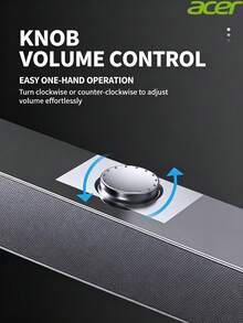 Acer Speaker Komputer Bluetooth OSK218, Speaker Mini untuk Penggunaan di Rumah, Subwoofer Multimedia Panjang, Speaker Gaming Mini USB, Universal untuk Desktop, Laptop, Ponsel, dan Tablet, Kualitas Suara Surround - View 7