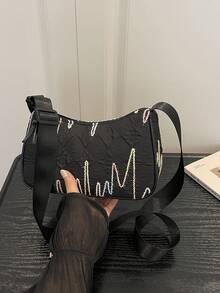 1pc Cute Niche High-End Girl Shoulder Bag, Fashion Forward Popular New Style Bag, Fresh And Dopamine Color Scheme, Casual Yet Fashionable, Suitable For Outings And As A Gift For Friends - Multicolor - View 5