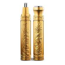 AXH. 2-In-1 Electric Nose And Ear Hair Trimmer, Stainless Steel Dual-Wing Blade, Portable Battery-Powered Hair Remover - Gold - View 5