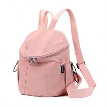 "Small Size" 1pc Minimalist Solid Color Fashion Small Multifunctional Double-Strap Storage Bag Small Capacity Fitness Backpack Versatile Women's Shopping Work Double Shoulder Bag Small Soft Bag Water-Resistant Fabric Portable Lightweight Mini Fitness Bag Gym 2026 Winter New Thanksgiving Gift Christmas New Year Gift - Multicolor - View 9