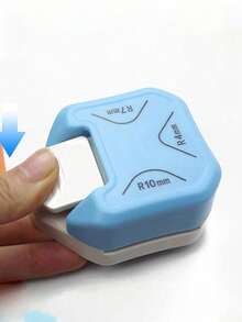 3-In-1 Mini Corner Rounder Punch, Heavy Duty Corner Cutter, Durable Corner Puncher R4/R7/R10mm Corner Trimmer DIY Paper Cutting Card Scrapbooking Puncher, Suitable For DIY Business Card Printing, Scrapbooking, Journaling And Business Cards - Multicolor - View 9
