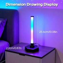 1/2pcs Stepless Dimming RGB Light Bar, USB LED Ambient Lamp With In-Line Control, Adjustable Clip & Stand For Bedside, Shelf, And TV Gaming Setup, Applicable To Game Scene Lighting, Creating A Game Room Atmosphere - USB - View 4