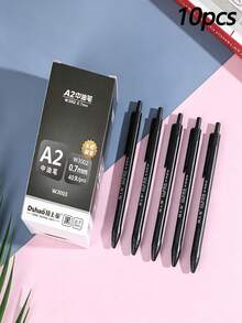 5/10/20pcs Retractable Ballpoint Pens, Medium Tip Smooth Writing Oil Ink Pens, Black Blue Red 3 Colors Optional, Large Capacity Student Office Writing Stationery, Office Learning Supplies, Back To School Gift For Friends - Sets - View 7