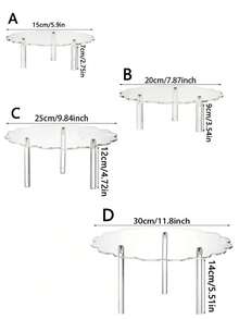 Clear Acrylic Cupcake Stand Transparent Dessert Display Rack For Wedding Party Gathering Table Decor - Clear - View 14