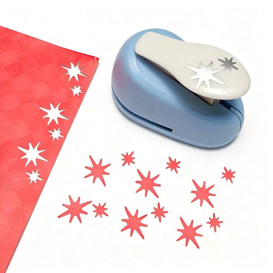 1pc Octagonal Star Manual Punching Press Machine, Scrapbook Embossing Machine, Visible Embossing Machine