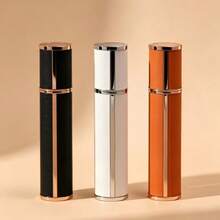 1pc/3pcs 10ml Travel Perfume Sprayer - Refillable & Reusable, Portable Mini Cologne Dispenser With Metal Matte Finish And Glass Inner Bottle, Mini Portable Empty Liquid Container, Travel Essential, Beach Travel Storage Bag, Summer Vacation Back To School, Suitable For Business Use - Multicolor - View 10