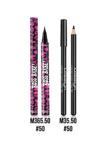 MISSLYN 2Pcs LINER Set, Ultra-Fine, Waterproof, Smudge-Proof, Long-Lasting, One-Stroke Finshed, High-Pigment, Deep Gaze Look, Smooth Texture,Ideal For Girl & Women, Back To School, Commute, Dates, Parties, Halloween,Perfect For Y2K - #Set 1 - View 9