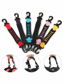 Tali Pengangkut Skateboard Tugas Berat, Tali Pengangkut Sepatu Roda Portabel dengan Kait Carabiner, Cocok untuk Sepatu Roda Inline, Sepatu Roda Es, dan Aksesoris Sepatu Ski - A - View 3