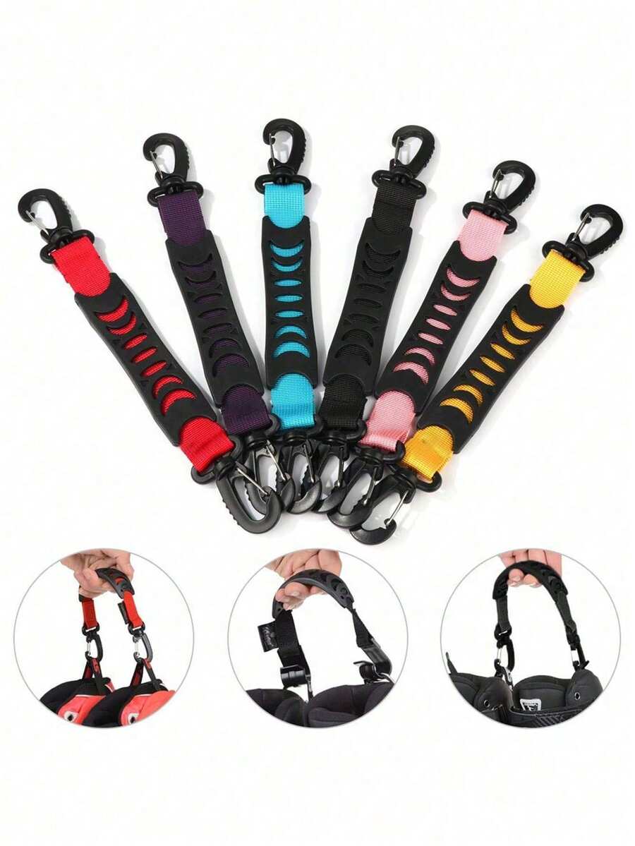 Tali Pengangkut Skateboard Tugas Berat, Tali Pengangkut Sepatu Roda Portabel dengan Kait Carabiner, Cocok untuk Sepatu Roda Inline, Sepatu Roda Es, dan Aksesoris Sepatu Ski - A - View 1