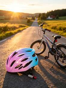 1pc Casual Sports Helmet, Lightweight Compact Frame, Reliable Fully Breathable Design, Durable Structure, User-Friendly Adjustable Headband, Comfortable Detachable Inner Padding, Perfect Gift For Daily Cycling And Skateboarding - Multicolor - View 12