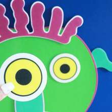 hoojojo 8Pcs Felt Storytelling Set, "Go Away, Big Green Monster!" Story Theme, Storytelling Performance Props, Montessori Learning Activity, Reading Game, Teacher Storytelling Teaching Aid, Parent-Child Interactive Game, Classroom & Home Use - Multicolor - View 11
