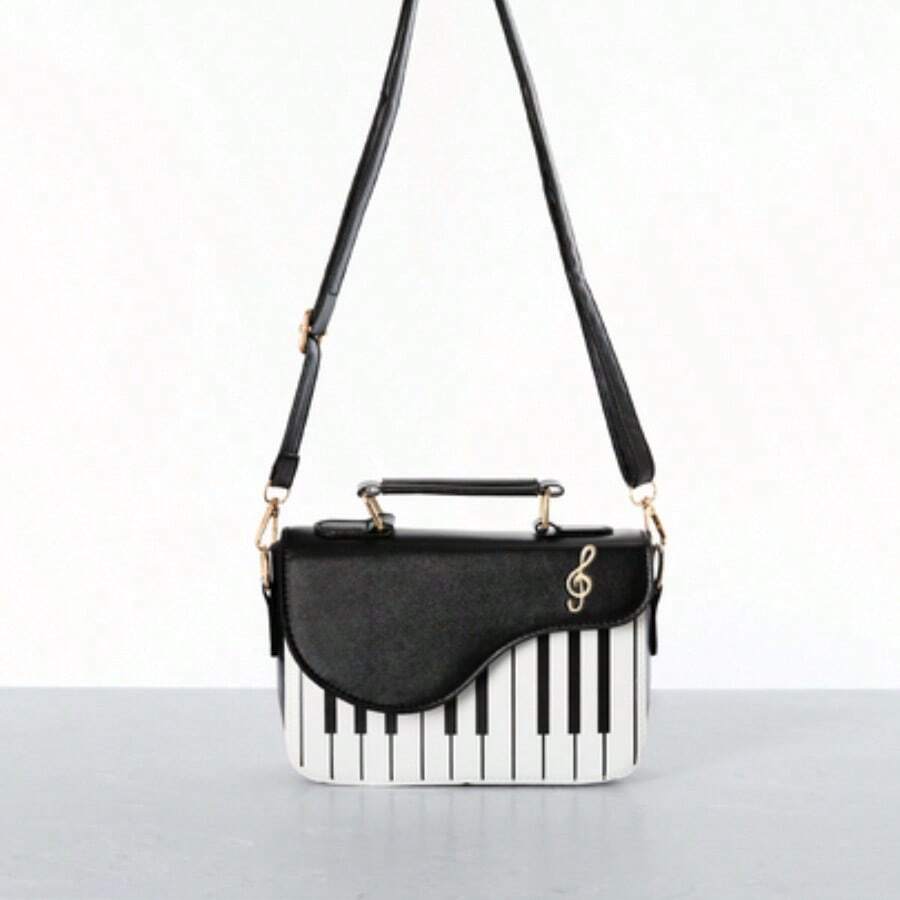 Women Arm Bags - Black and White - View 1