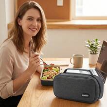 1pc Portable Mini Insulated Cooler Bag, Thickened Cold Storage Lunch Bag, Handheld Mini Tote Bag For Work - Multicolor - View 2