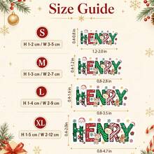 Custom Christmas Name Stickers, Personalized Holiday Letter Decals, Customized Gift Wrap Labels, Customizable Name Stickers For Presents, Christmas Party Decor, Xmas Label Sticke, Holiday Envelope Seals, Holiday Gift Tags 2026,Christmas Gift Stickers - Style B - View 2