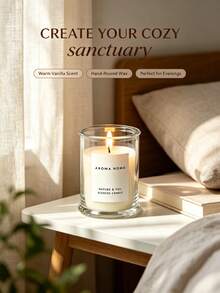1pc Luxury Scented Candle, Suitable For Birthday, Wedding, Thanksgiving And Christmas Decoration, Create Warm Atmosphere, Suitable For Home Decor And Graduation Gift, Long-Lasting Indoor Fragrance, Graduation Commemorative Gift - one-size - View 1