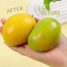 Handmade Crispy Mango Squeeze Ball, Color-Changing Mango Stress Ball, ASMR Sensory Stress Relief Toy - Multicolor - View 2