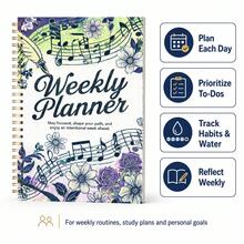 Weekly Action Planner - For Productivity And Distraction Control And With Habit Tracker And To-Do List - For Entrepreneurs, Busy Moms And Adhd Adults, Time Management Workbook And Daily Task Diary - A5 - View 4