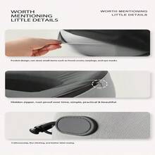 Travel Neck Pillow U-Shaped Memory Foam Neck Support Pillow For Airplane Travel Sleep Portable Foldable Collapsible Neck Pillow With Hood - Multiple Styles - View 11